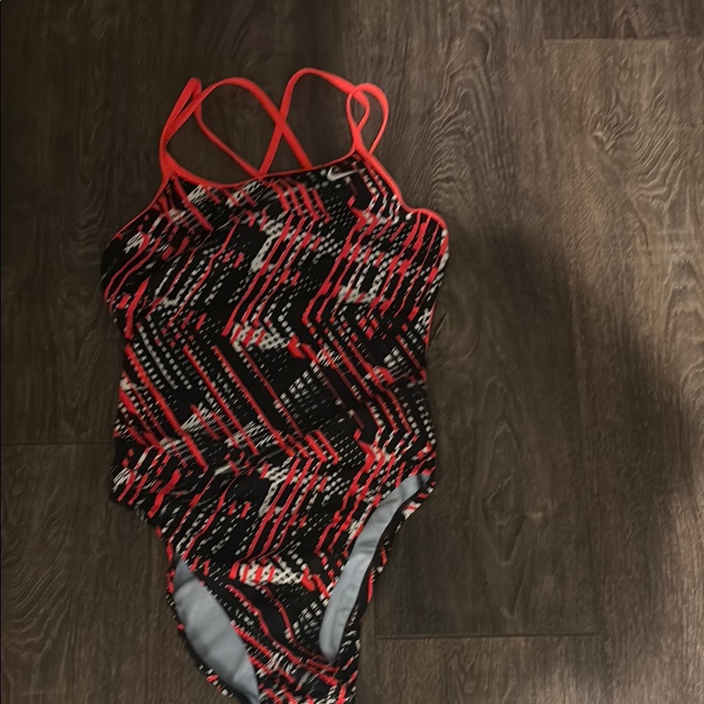 Nike Women's Swimwear - Black and Red